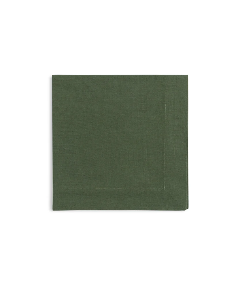 Pair of Nancy Linen Napkins, Pine Green from Rebecca Udall