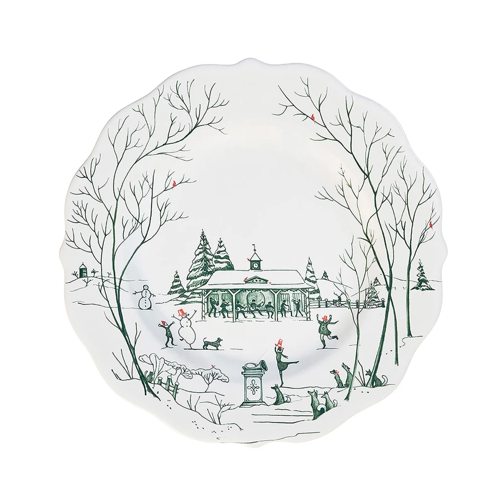 Country Estate Winter Frolic Dessert/Salad Plate - Evergreen from Juliska