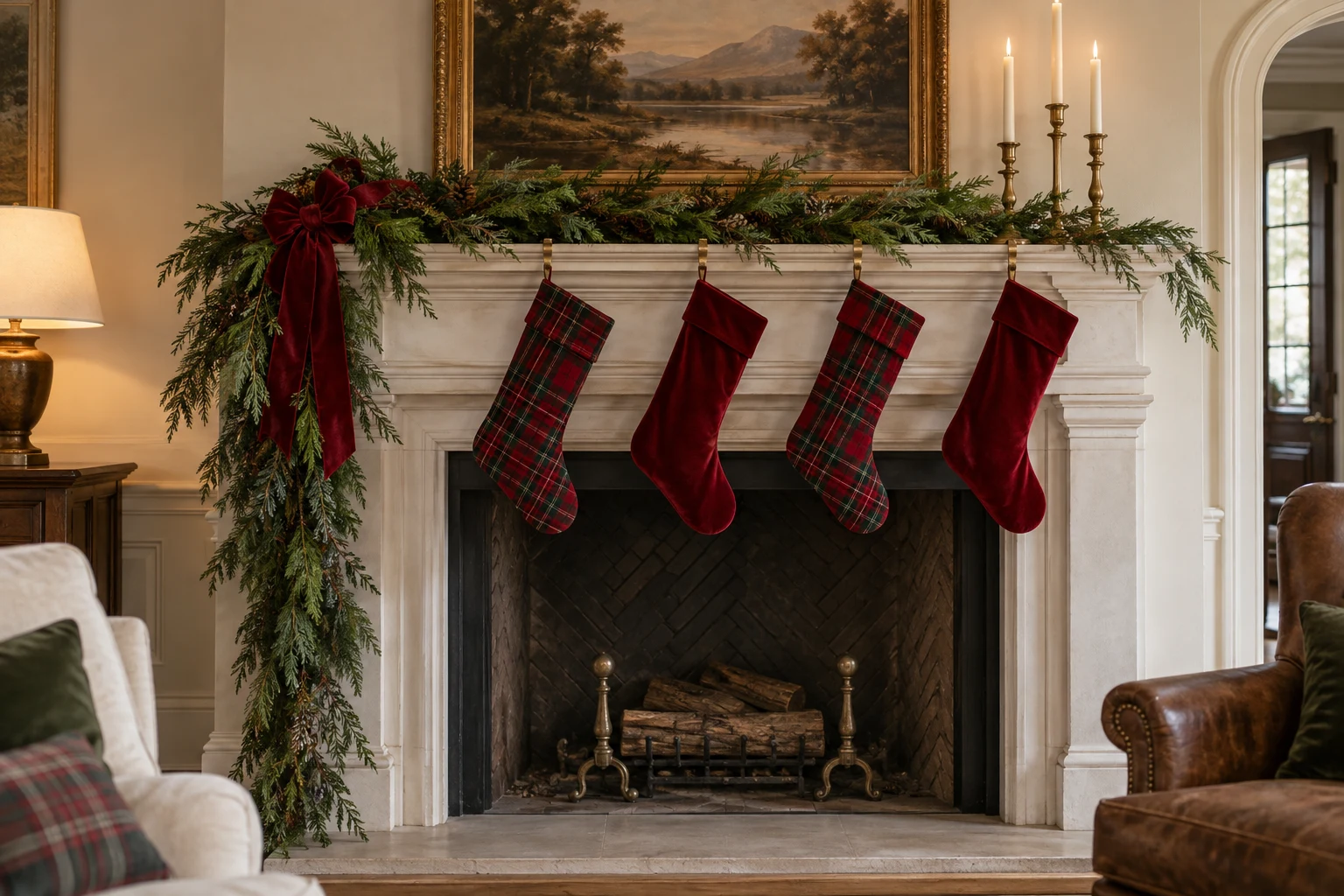 Christmas Mantel Decorating Ideas