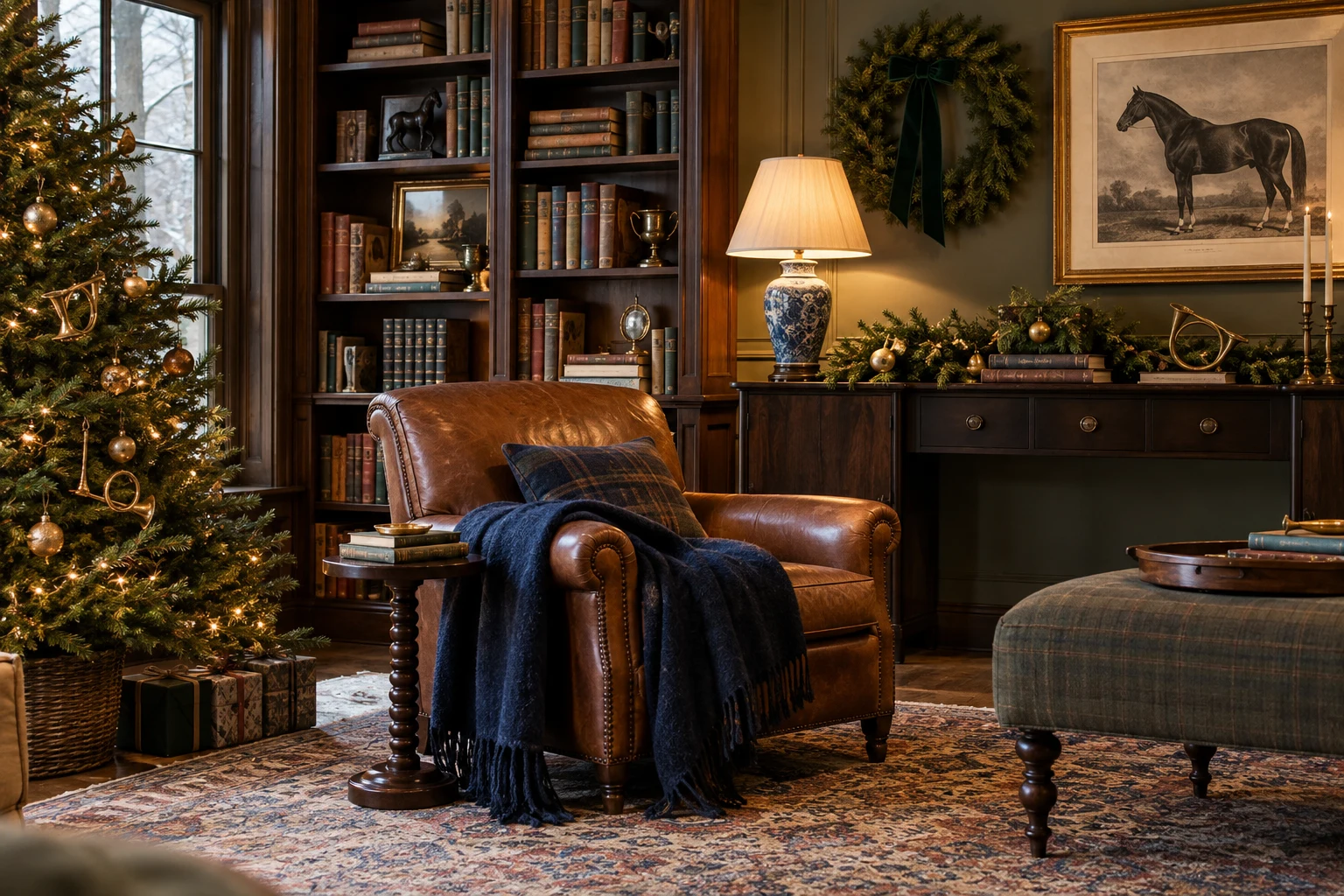 The Christmas library Christmas decorating inspiration