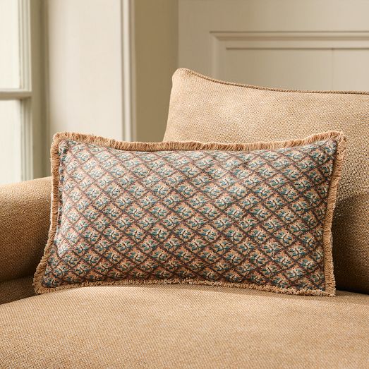 Pierce & Ward Berry Lattice Pillow Cover from West Elm