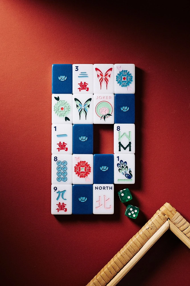 The Mahjong House Tile Set · House Collection Navy from Anthropologie