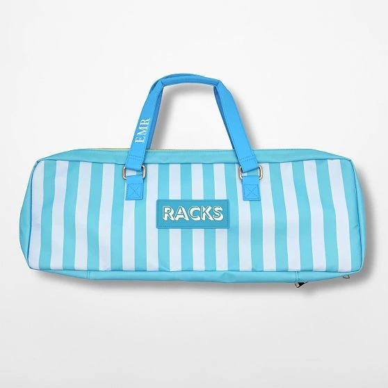My Fair Mahjong Rack Storage Bag, Blue Stripe from Mark & Graham