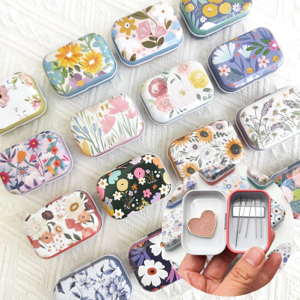 Floral Magnetic Needle Case from Etsy