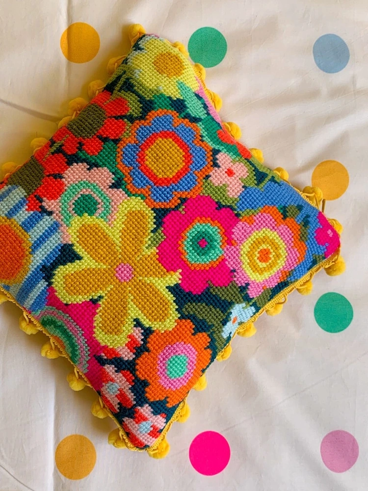 Petalicious Needlepoint Kit from Etsy