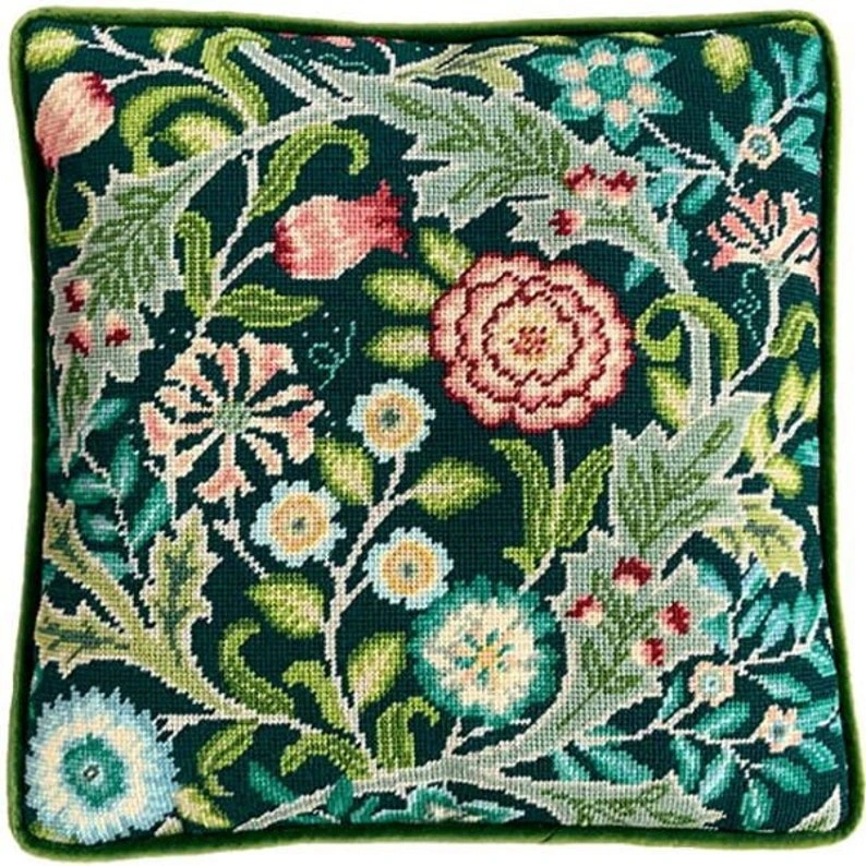 Wilhelmina William Morris Needlepoint Kit from Etsy