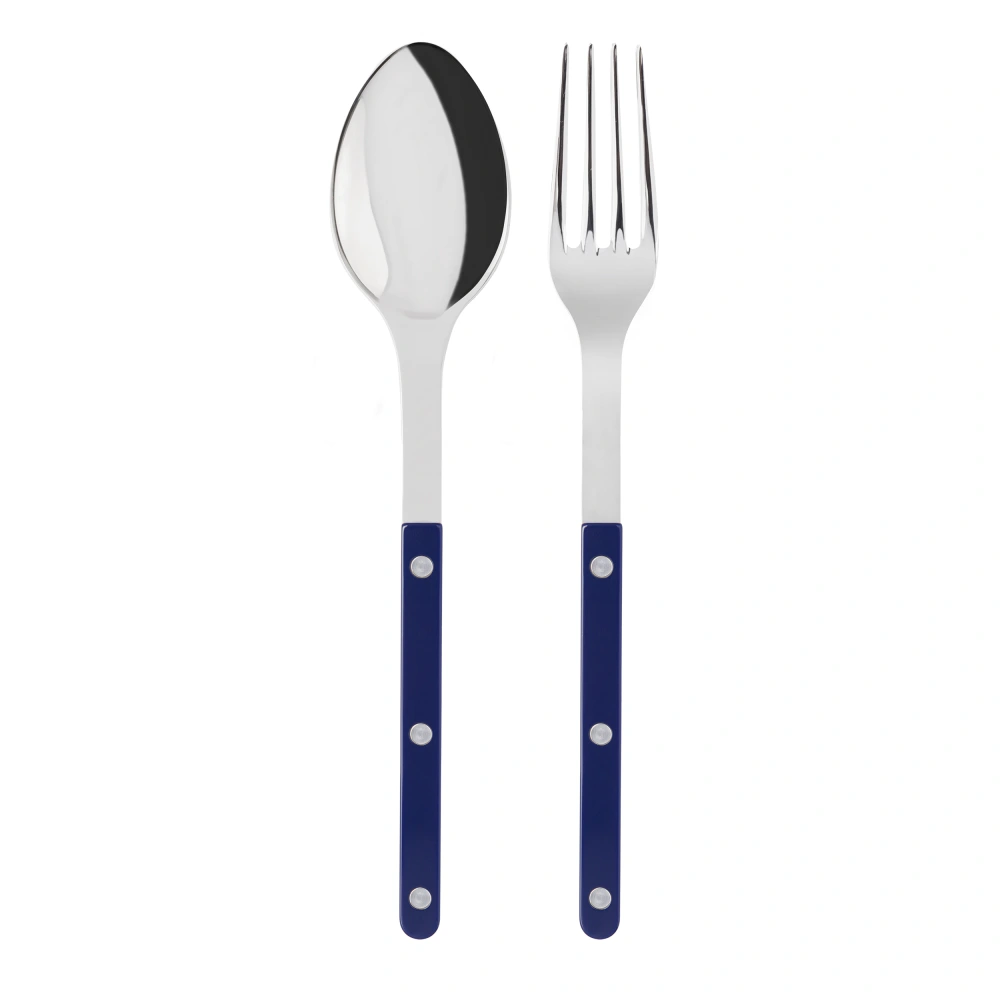 Bistrot Shiny Navy Blue Serving Set, 2 Pieces from Gracious Style