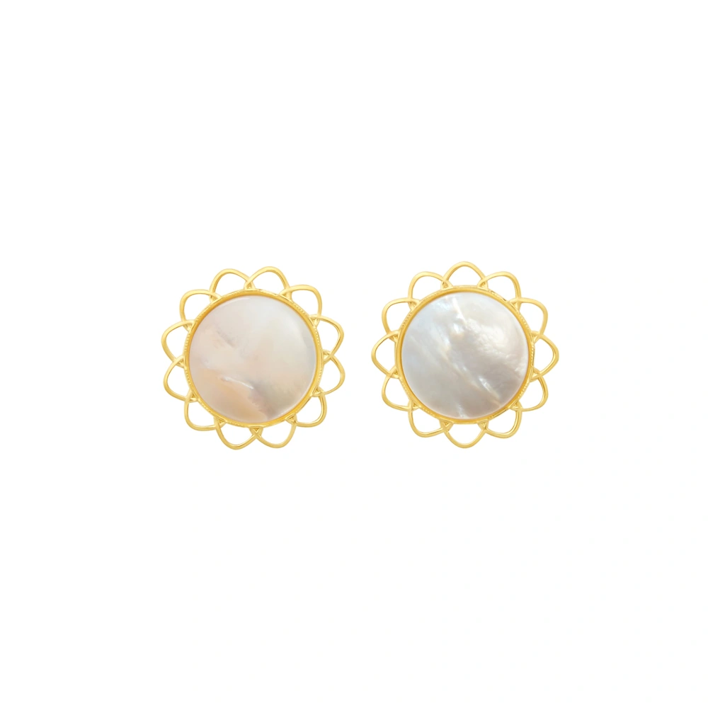 Fauna Earrings, Mother of Pearl from Brinker + Eliza
