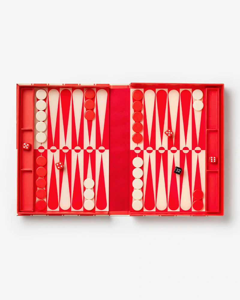 Art of Backgammon, Red/Cream from PRINTWORKS
