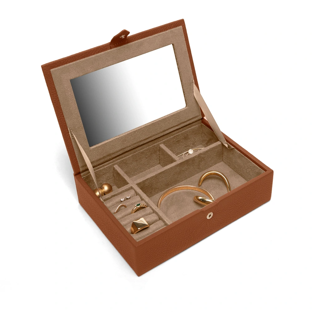 Small Jewelry Box Saddle Brown from Leatherology